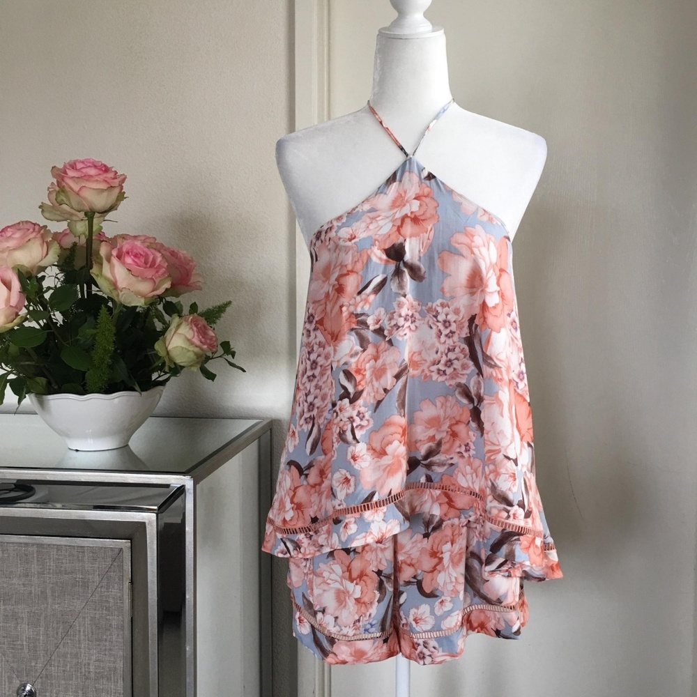 LF Three Days halter shorts romper jumper